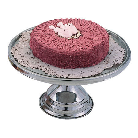 Omcan 80804 13" Stainless Steel Cake Stand, Display Riser, 13" Diameter, Premium