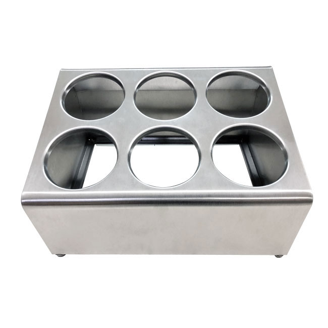 Omcan 80817 Cylinder / Insert Flatware Holder | stainless steel