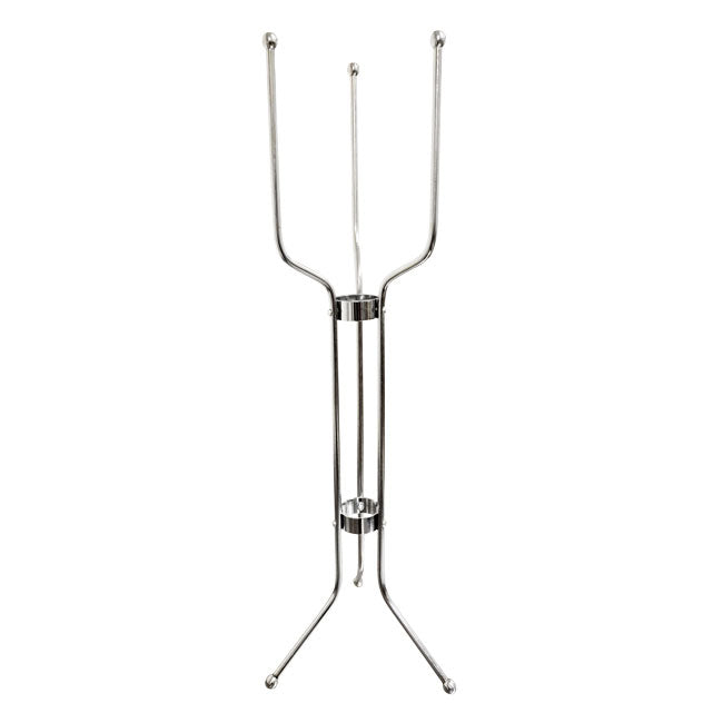 Omcan 80837 Stand - 8-Quart Wine Bucket Support, 3-Leg Stainless Steel Frame, Bar Service