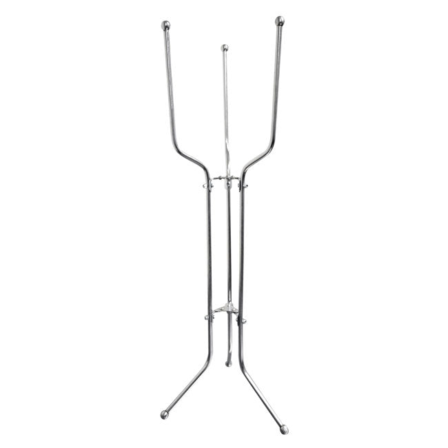 Omcan 80838 Folding Stand - 8-Quart Wine Bucket Support, Stainless Steel Triple Leg Base