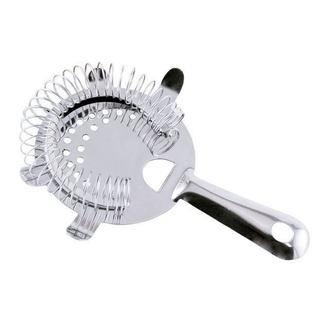 Omcan 80844 Bar Strainer - 4-Prong Stainless Steel Cocktail Filter, Professional Bartending Tool