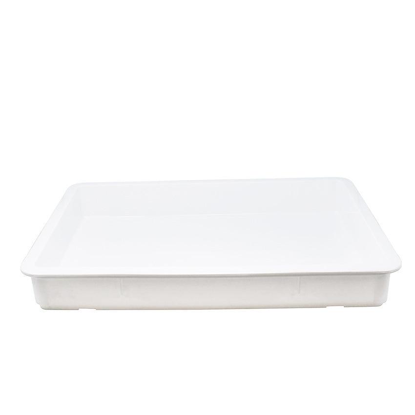 Omcan 80889 Pizza Dough Proofing Box, 26" x 18" x 3" Stackable, Durable Food Storage Container