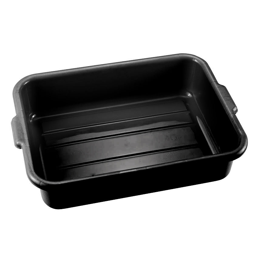 Omcan 81000 Standard Black Bus Box, 21.5" x 15.5" x 5" Food Storage Container For Restaurants