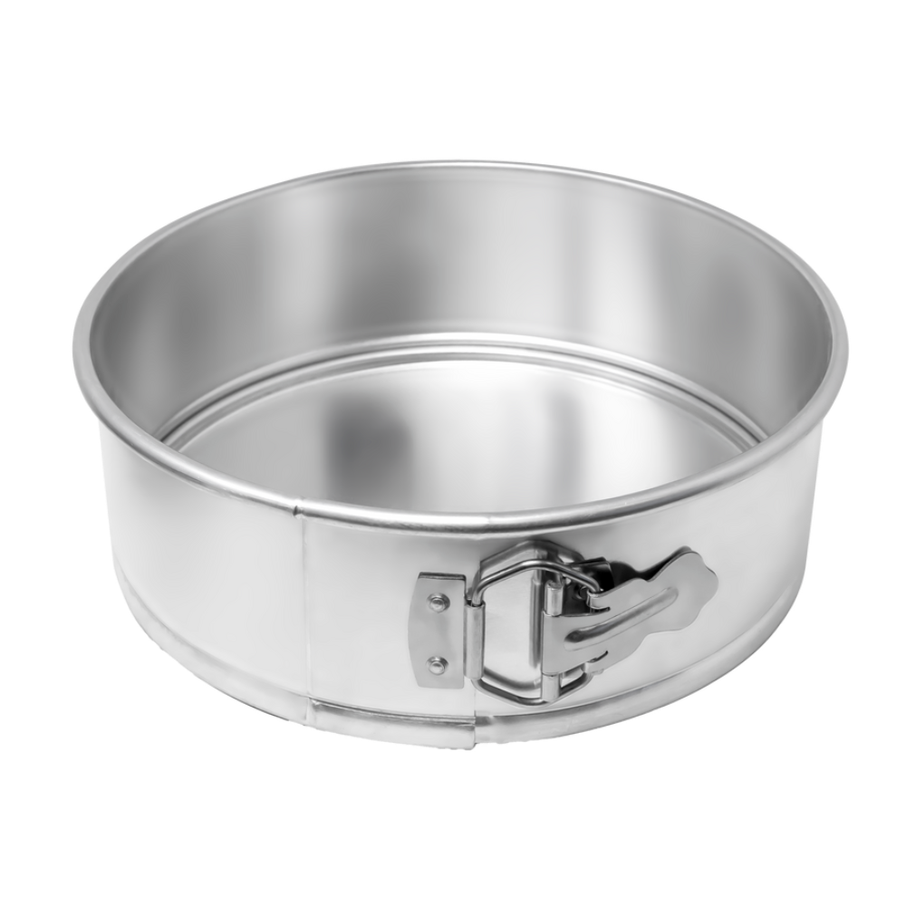 Omcan 81108 Springform Cake Pan - 12" Diameter X 3" Deep Round Aluminum Uncoated