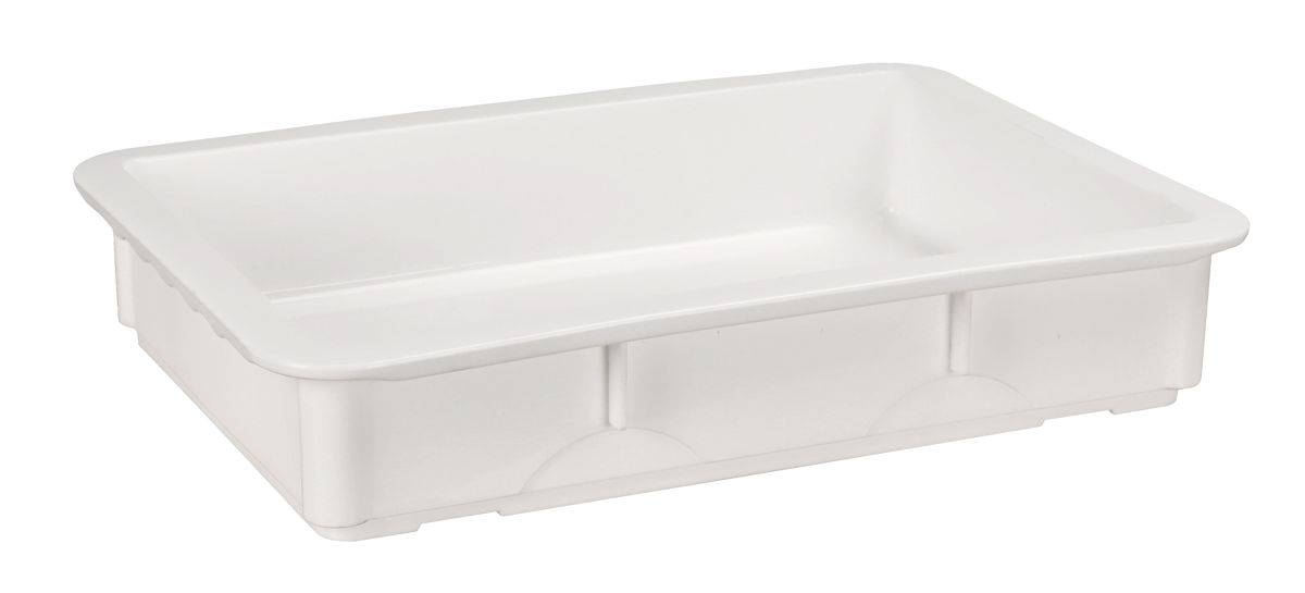 Omcan 81159 Pizza Dough Proofing Box, 22-1/2" x 15" x 5", Stackable Polypropylene Construction