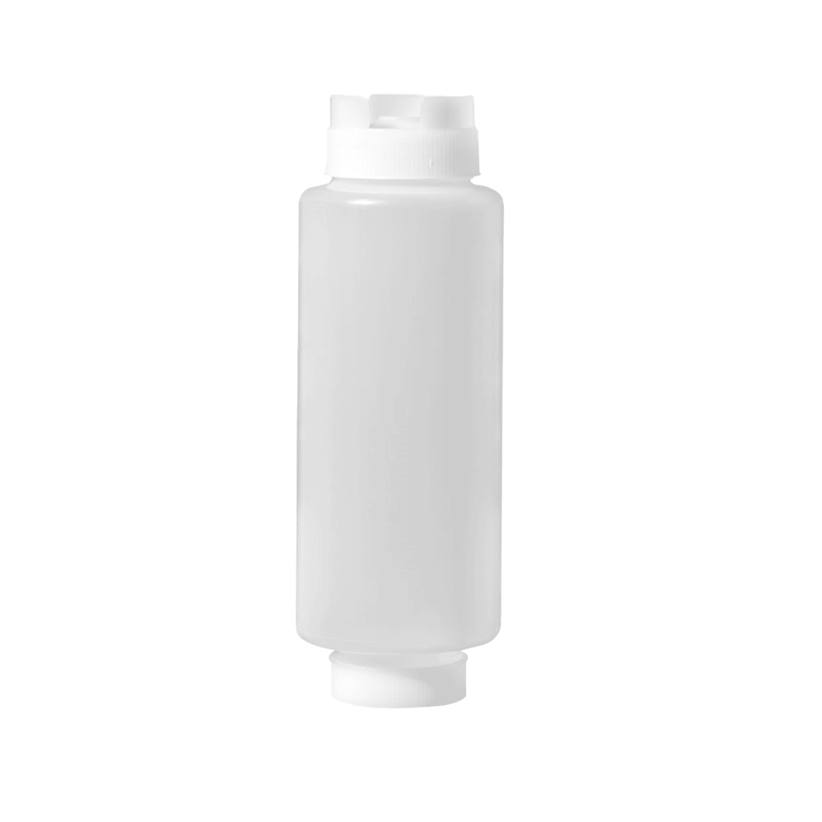 Omcan 81163 24oz Clear Squeeze Bottle, Single Tip, 75mm Opening, PP/PE/Silicone | 24 oz