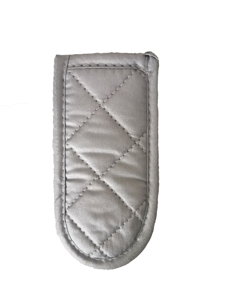 Omcan 81181 Pot & Pan Handle Cover, 6" Silver-Coated Cotton Fabric, 12-Pack