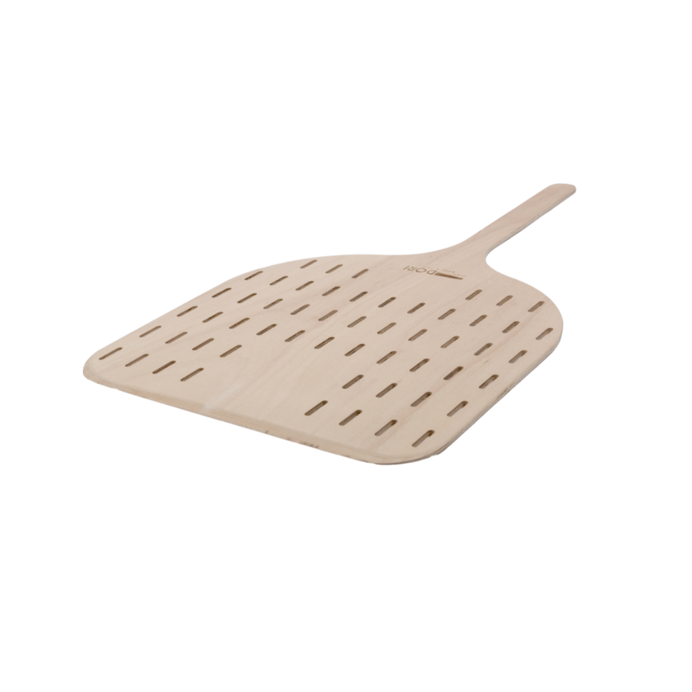 Omcan 81224 ARIA Pizza Peel - Square Beech Plywood, 19.7" Blade, 35.5" Length, 0.3" Wood Handle