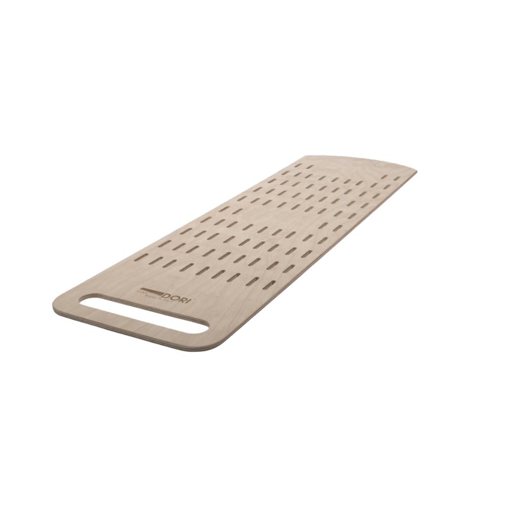 Omcan 81225 Aria Baking Board-39-2/5"x12"x3/10"H, Beech, Handle Hole, Perforated, 7"-12"/37"-42"