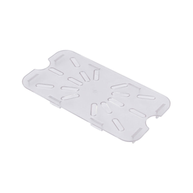 Omcan 85035 Drain Shelf For 1/4-Size Food Storage Containers, Clear Polycarbonate, NSF | 8.26" Wide