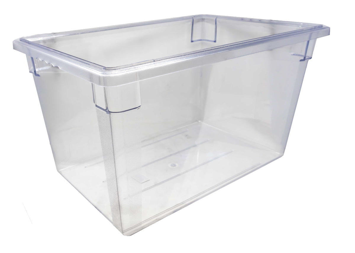 Omcan 85122 Storage Container, 18" x 26" x 15" Clear Polycarbonate Box, Stackable, NSF