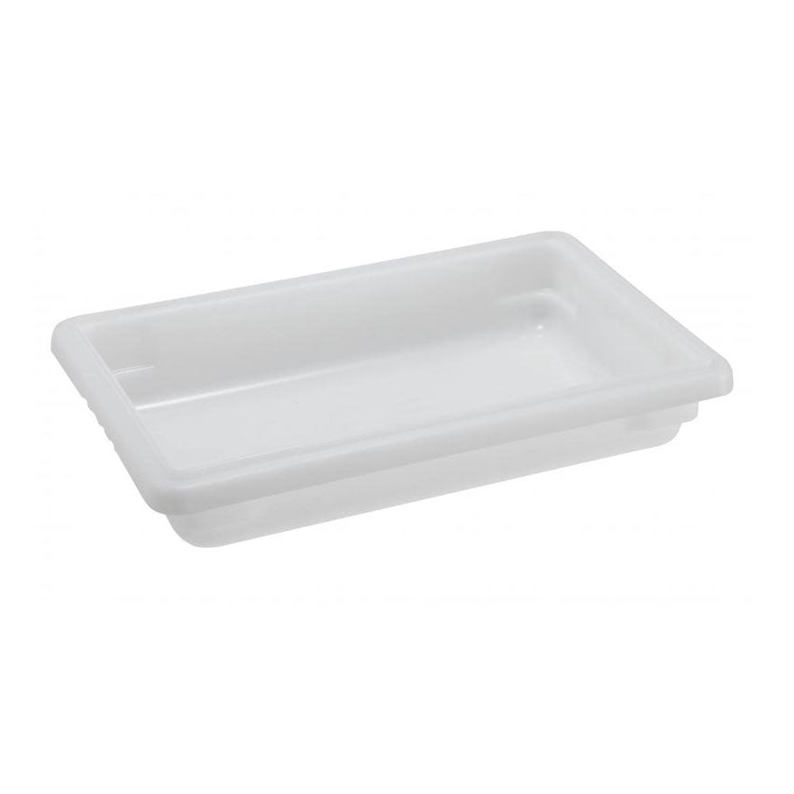 Omcan 85125 Food Storage Box, 12" x 18" x 3-1/2" H Stackable Polypropylene White, NSF