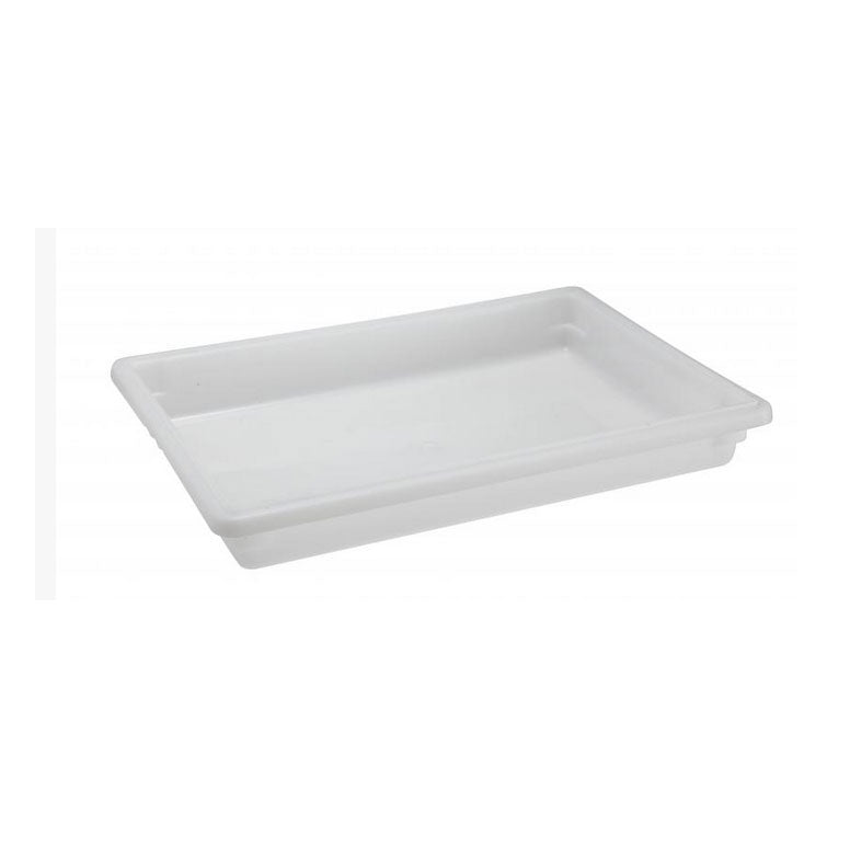 Omcan 85128 Food Storage Container, 18" X 26" X 3-1/2" Rectangular Polypropylene White NSF