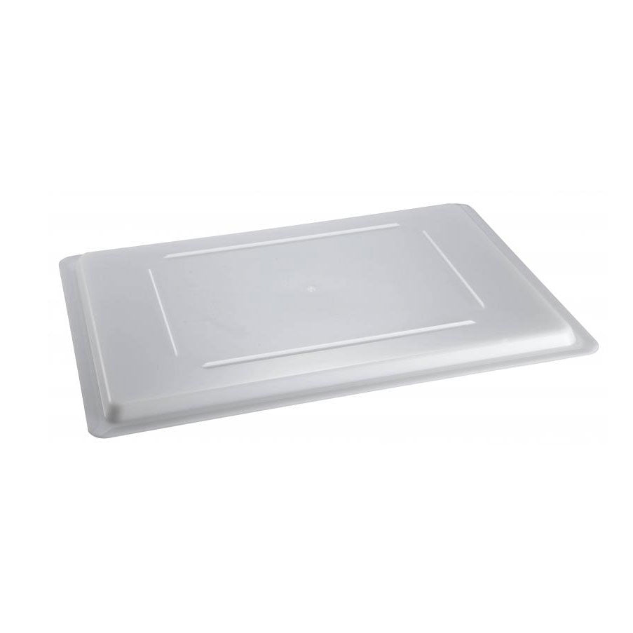 Omcan 85133 Food Storage Container Cover, Fits 12" x 18" Rectangle Box, White Polypropylene Lid