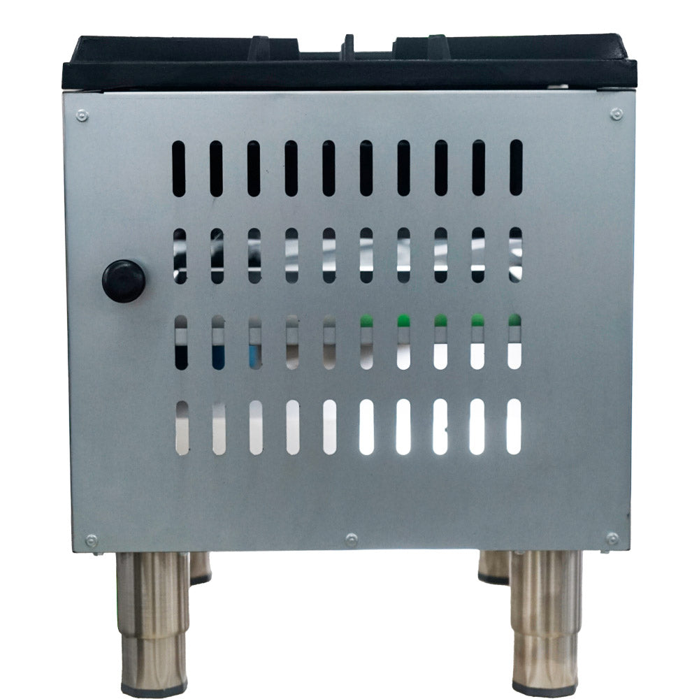Standard Range SR-SP2 double burner gas stock pot range, rear view