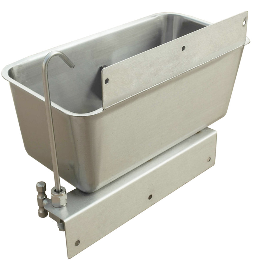 Prepline PDW-2 ice cream dipper well, with faucet and mounting plate, rear view