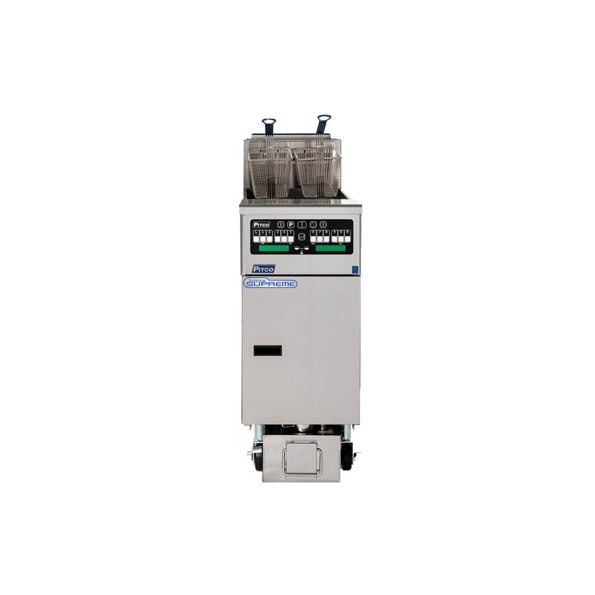 Pitco SELV14T-C/FD 15 lbs each-lb Commercial Electric Fryer — Computer Controls, Built-In Filter