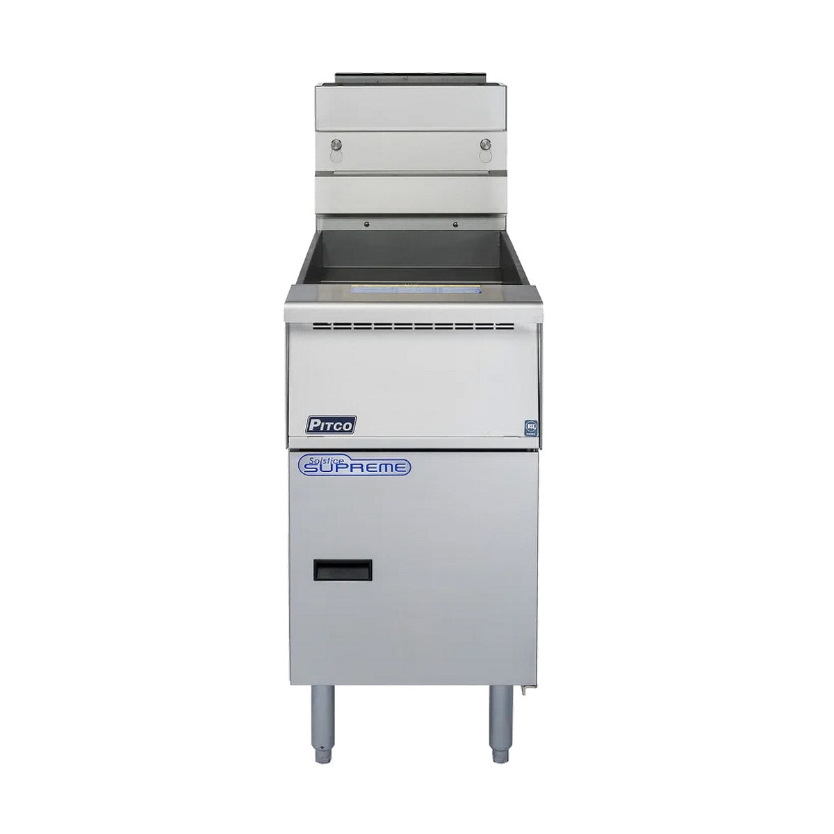 Pitco SSH55-1FD 40-50-lb Commercial Gas Fryer — Solid State Controls, Built-In Filter