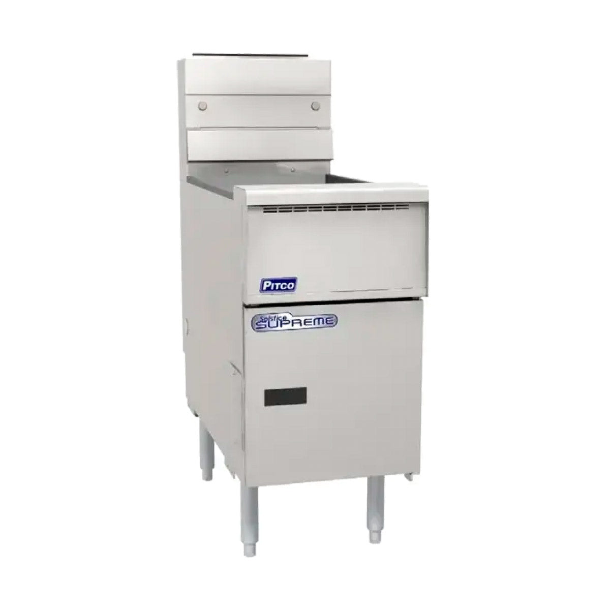 Pitco SSH55-5FD 250-lb Commercial Gas Fryer — 5 Fry Pots, Solid State Controls
