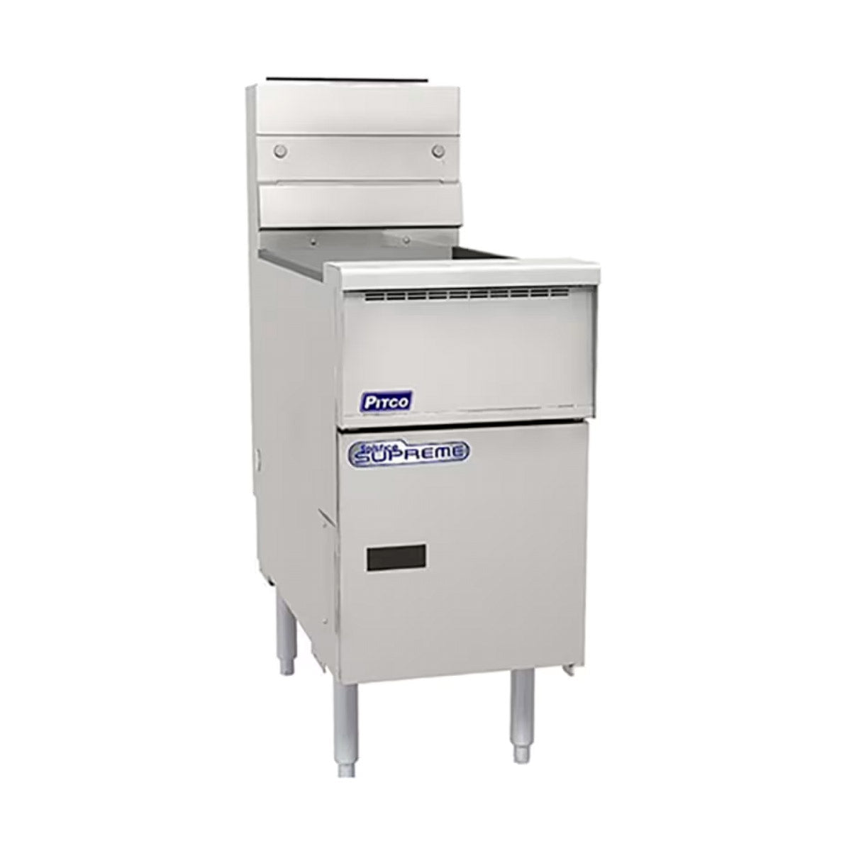 Pitco SSH55R-1FD 40-50-lb Commercial Gas Fryer — Solid State Controls, Built-In Filter