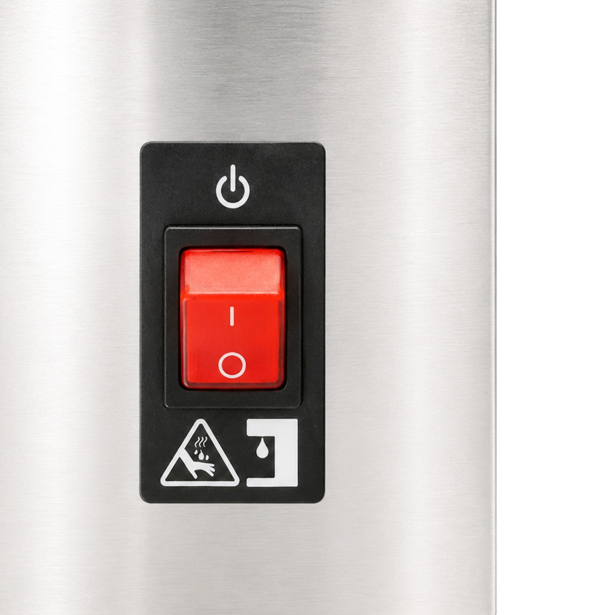Prepline CAFE-1W automatic airpot coffee brewer, power switch close-up