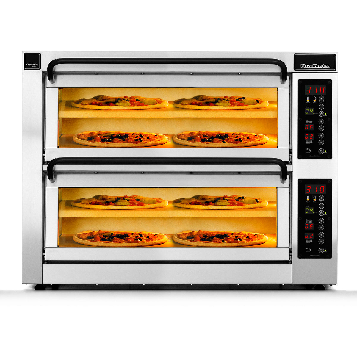 PizzaMaster PM 352ED-4DW Countertop Electric Pizza Oven — 2 Decks, 37.4" Wide