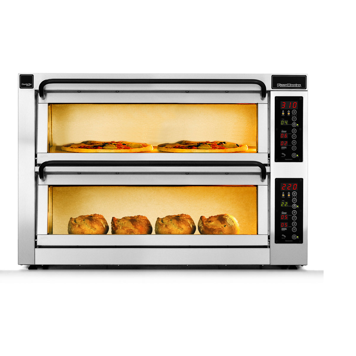 PizzaMaster PM 352ED-DW Countertop Electric Pizza Oven — 2 Decks, 37.4" Wide