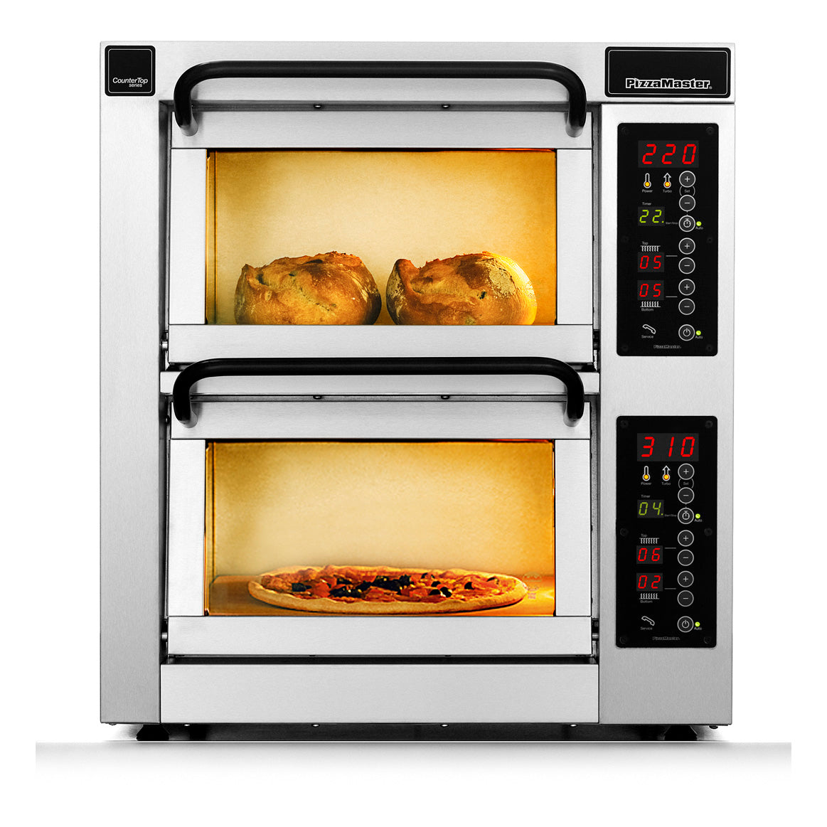 PizzaMaster PM 552ED Countertop Electric Pizza Oven — 2 Decks, 30.5" Wide