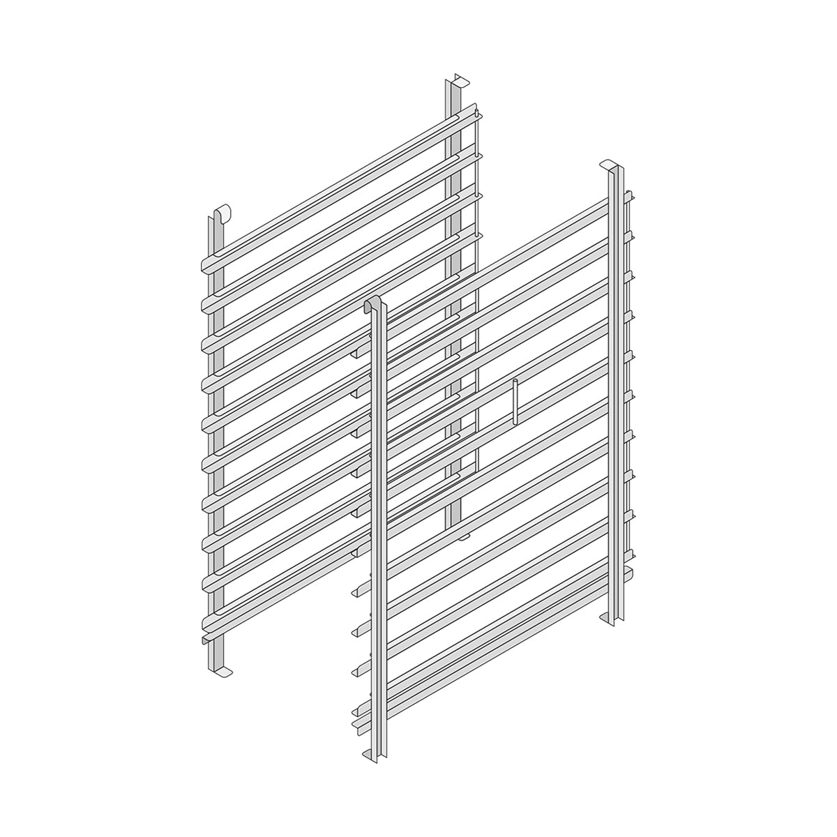 Rational 60.11.328 Hinging rack type 101