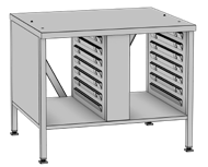 Rational 60.31.719 Stand II stationary oven stand for iHexagon 6-half size