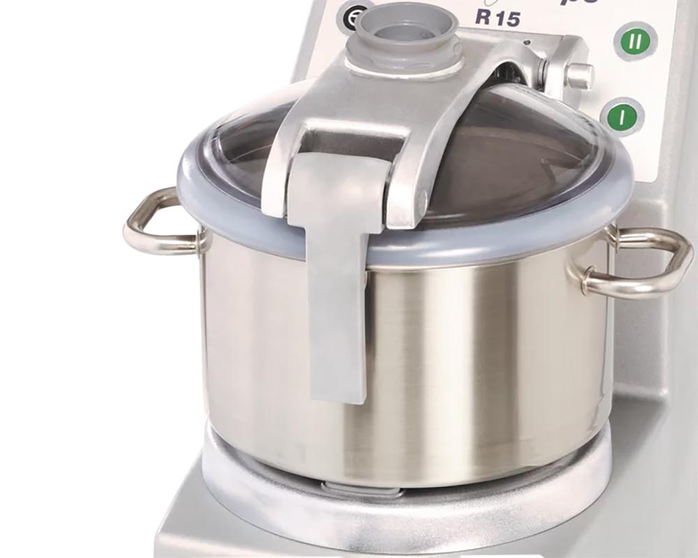 Robot Coupe R15 Vertical Cutter Mixer, (3) Blades and 15 L Bowl , 4 1/2 hp, 2-Speed