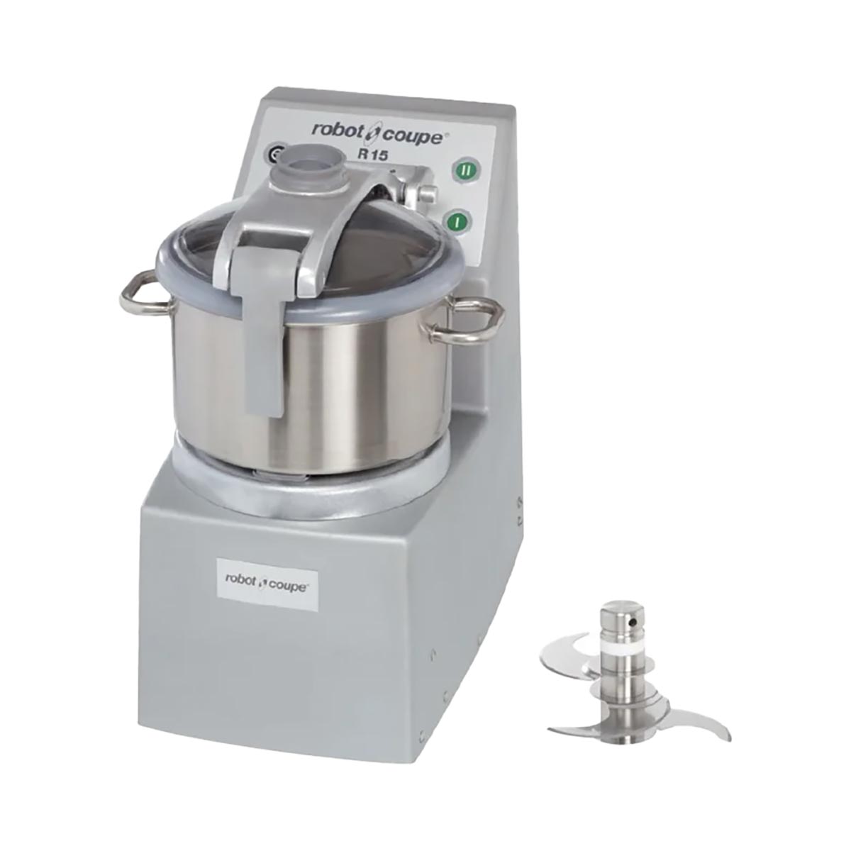 Robot Coupe R15U Vertical Cutter Mixer, (3) Blades, 15 L and 4 L Bowls, 4 1/2 hp, 2-Speed