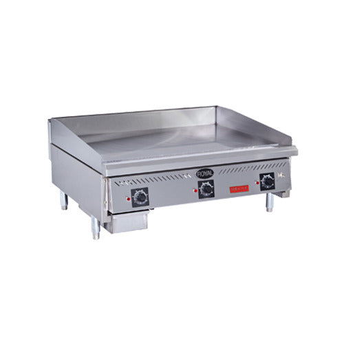 Royal Range RDSA-D-series snap action gas griddle, front angle view (representative image, 36" model shown)