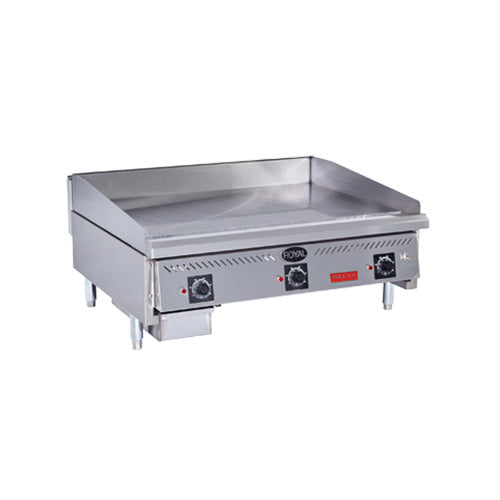 Royal Range RDSAC-series snap action gas griddle, front angle view (representative image, 36" model shown)