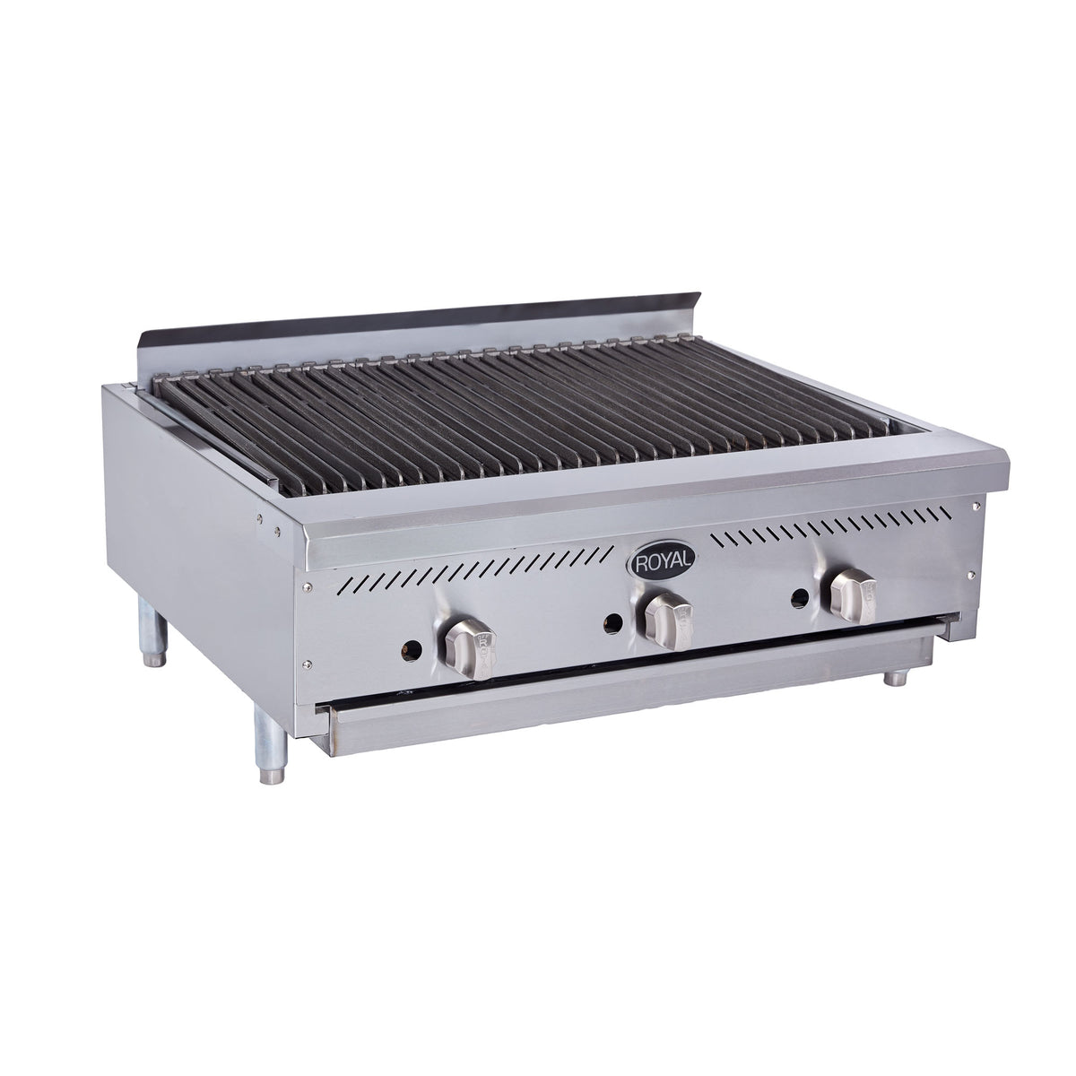 Royal Range RIB series countertop infrared charbroiler, front angle view (representative image)