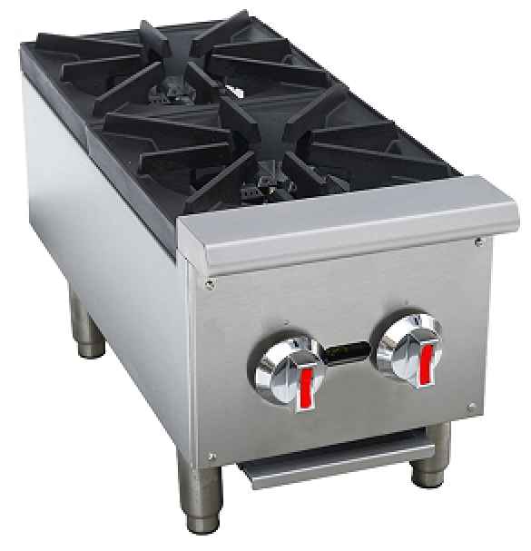 Sapphire SE-CHP2 NG/LP Countertop Gas Hotplate – 12" Wide