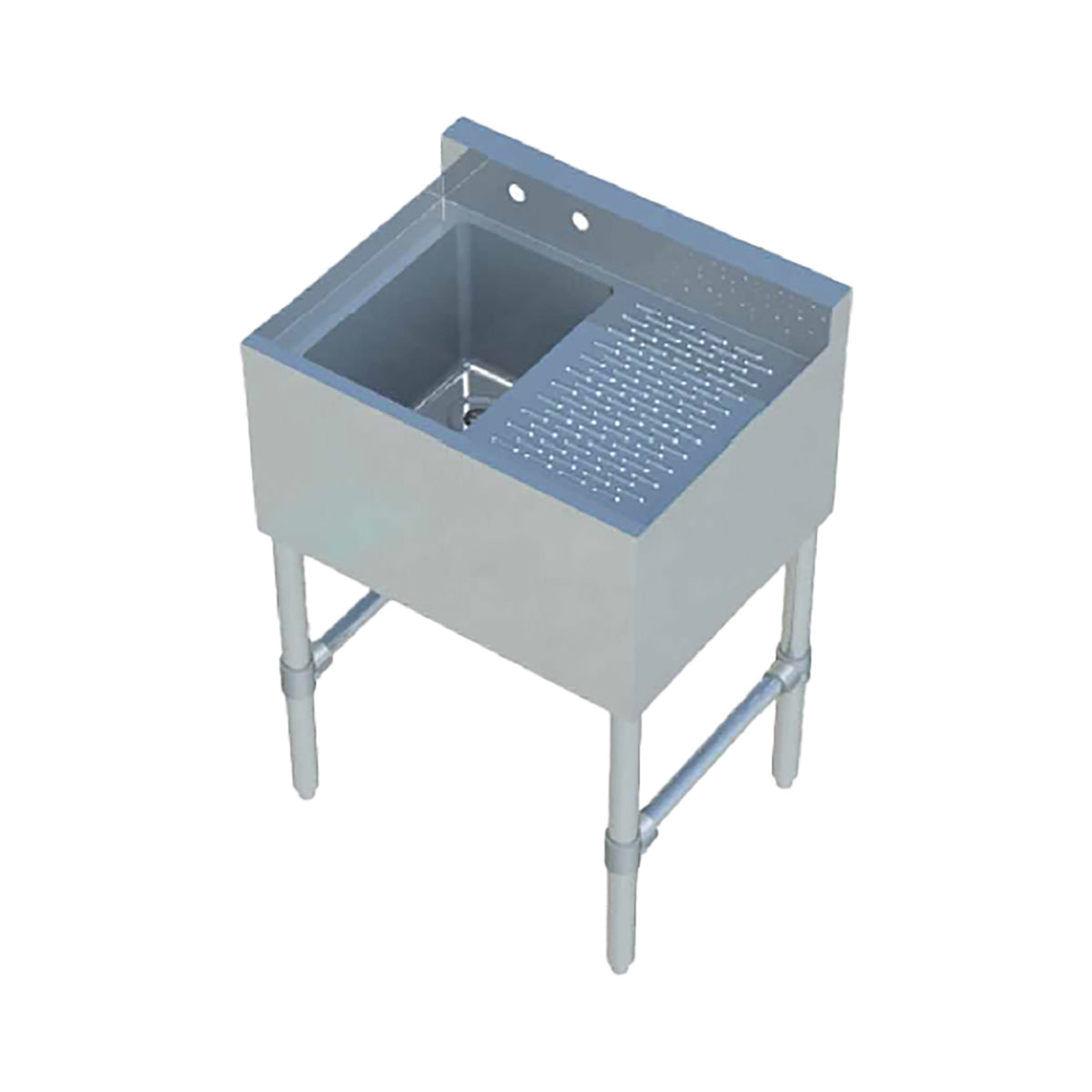 Sapphire SMBS-1R Underbar Sink – 24" Wide – Drainboard On Right