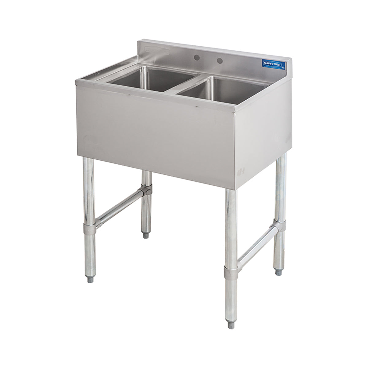 Sapphire SMBS-2 Underbar Sink – 26" Wide – No Drainboards