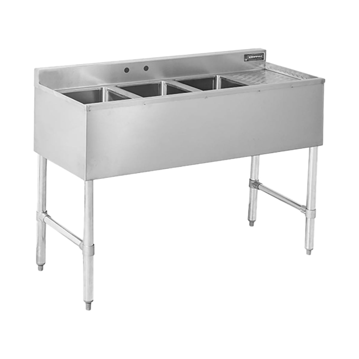 Sapphire SMBS-3R Underbar Sink – 48" Wide – Drainboard On Right