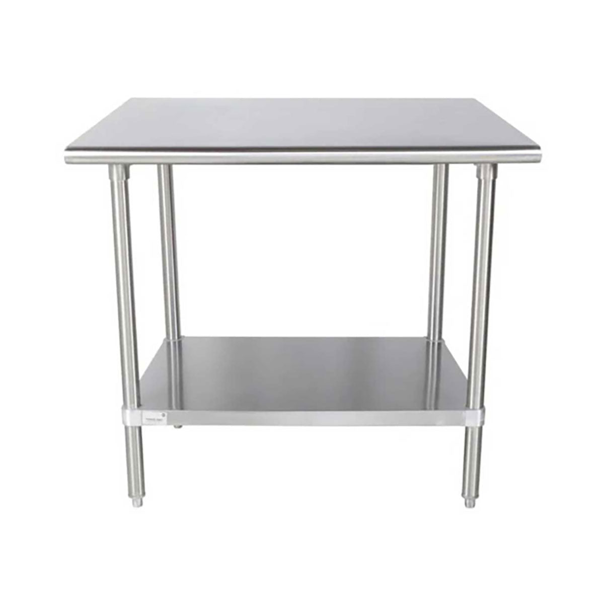 Sapphire SMT-1830S Stainless Steel Work Table – 30" x 18", Flat Top, Undershelf