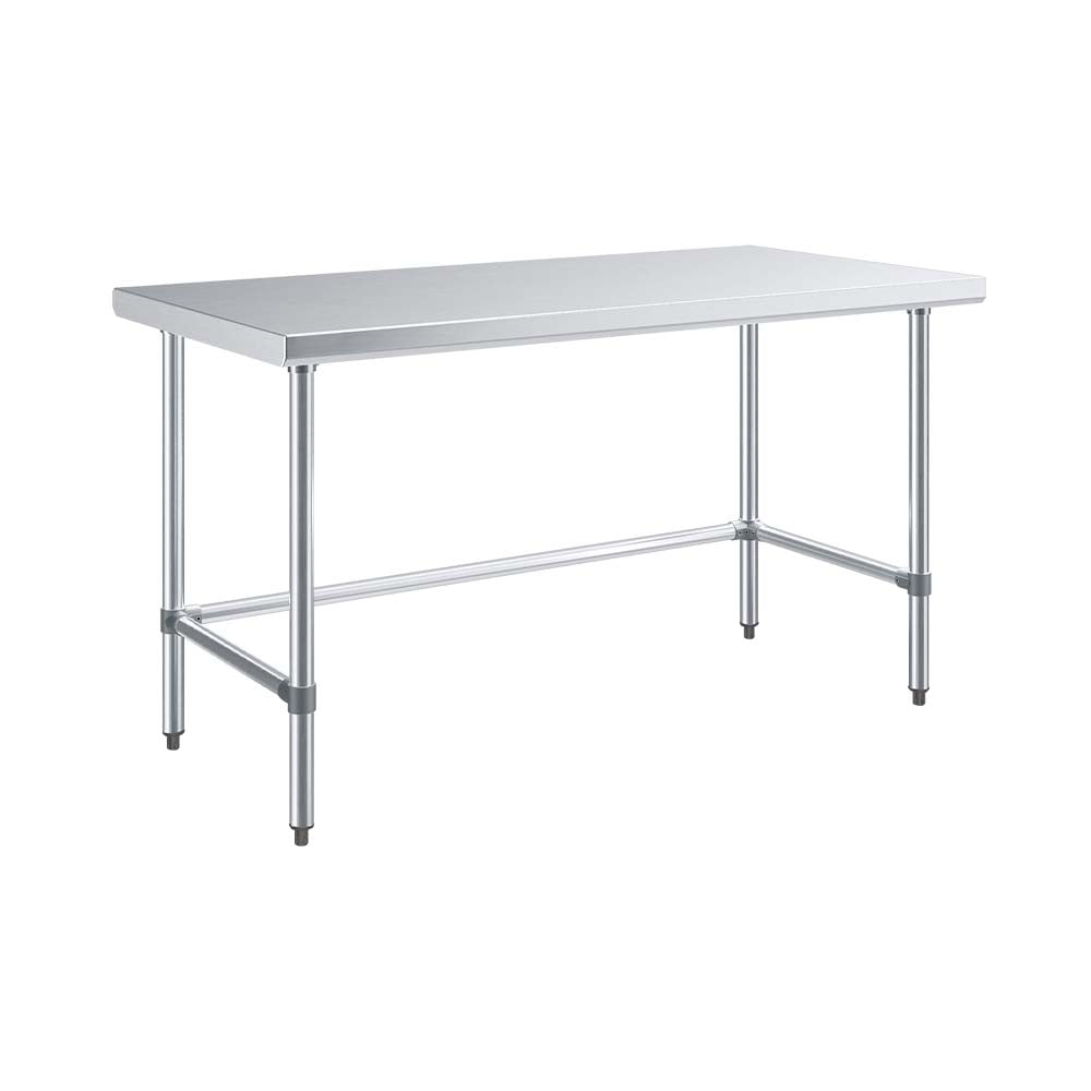 Sapphire SMTEO-1860G Stainless Steel Work Table – 60" x 18", Flat Top, Open Base