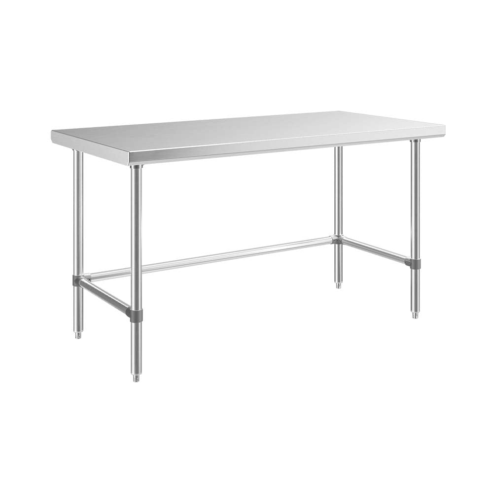 Sapphire SMTEO-3060S Stainless Steel Work Table – 60" x 30", Flat Top, Open Base