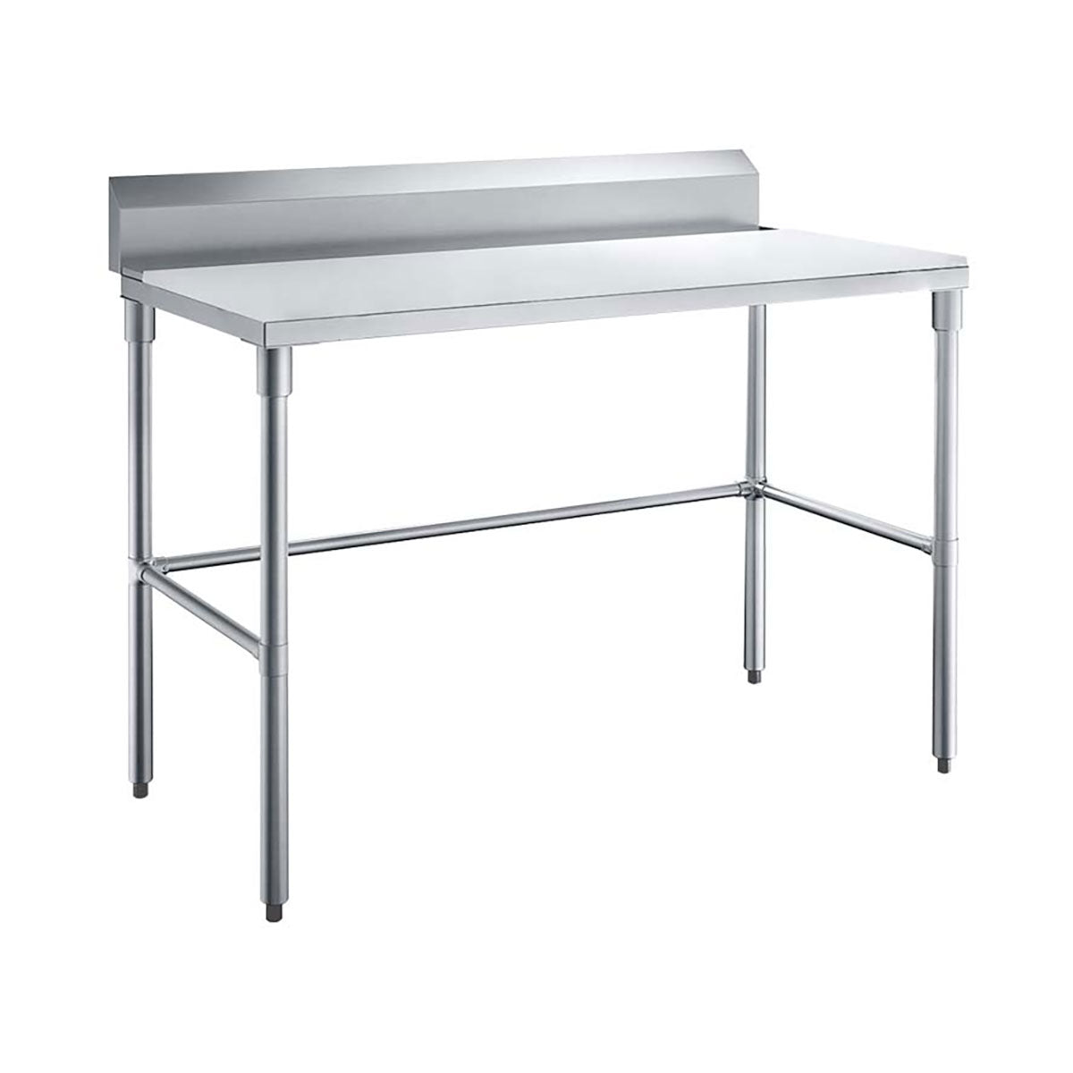 Sapphire SMTEOB-2430G Stainless Steel Work Table – 30" x 24", 5" Backsplash, Open Base