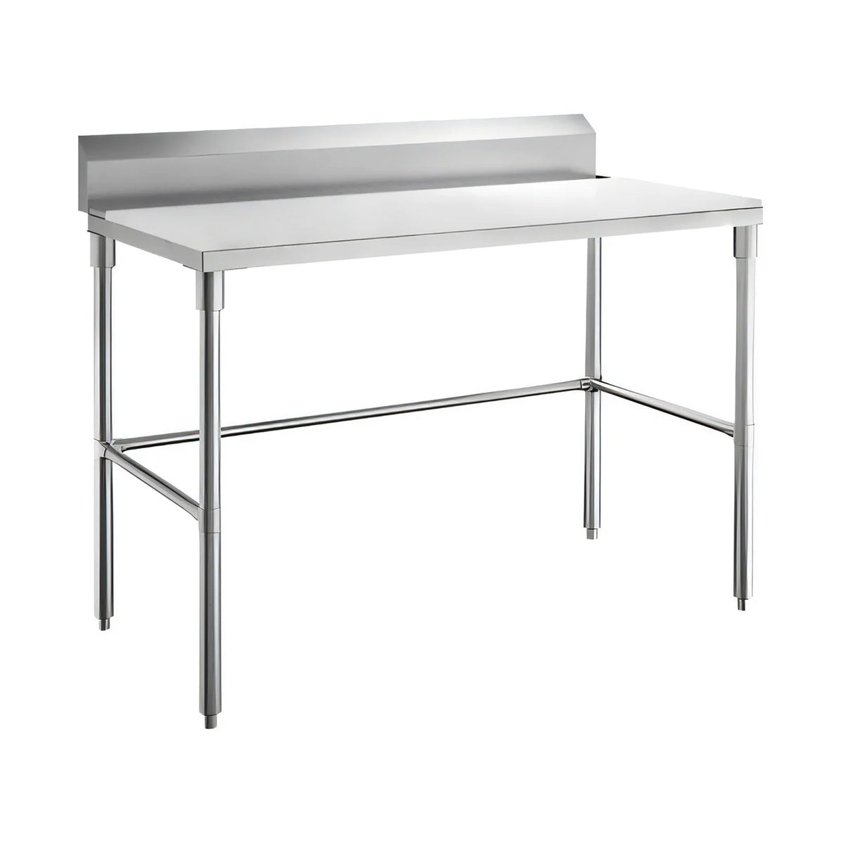 Sapphire SMTEOB-2430S Stainless Steel Work Table – 30" x 24", 5" Backsplash, Open Base