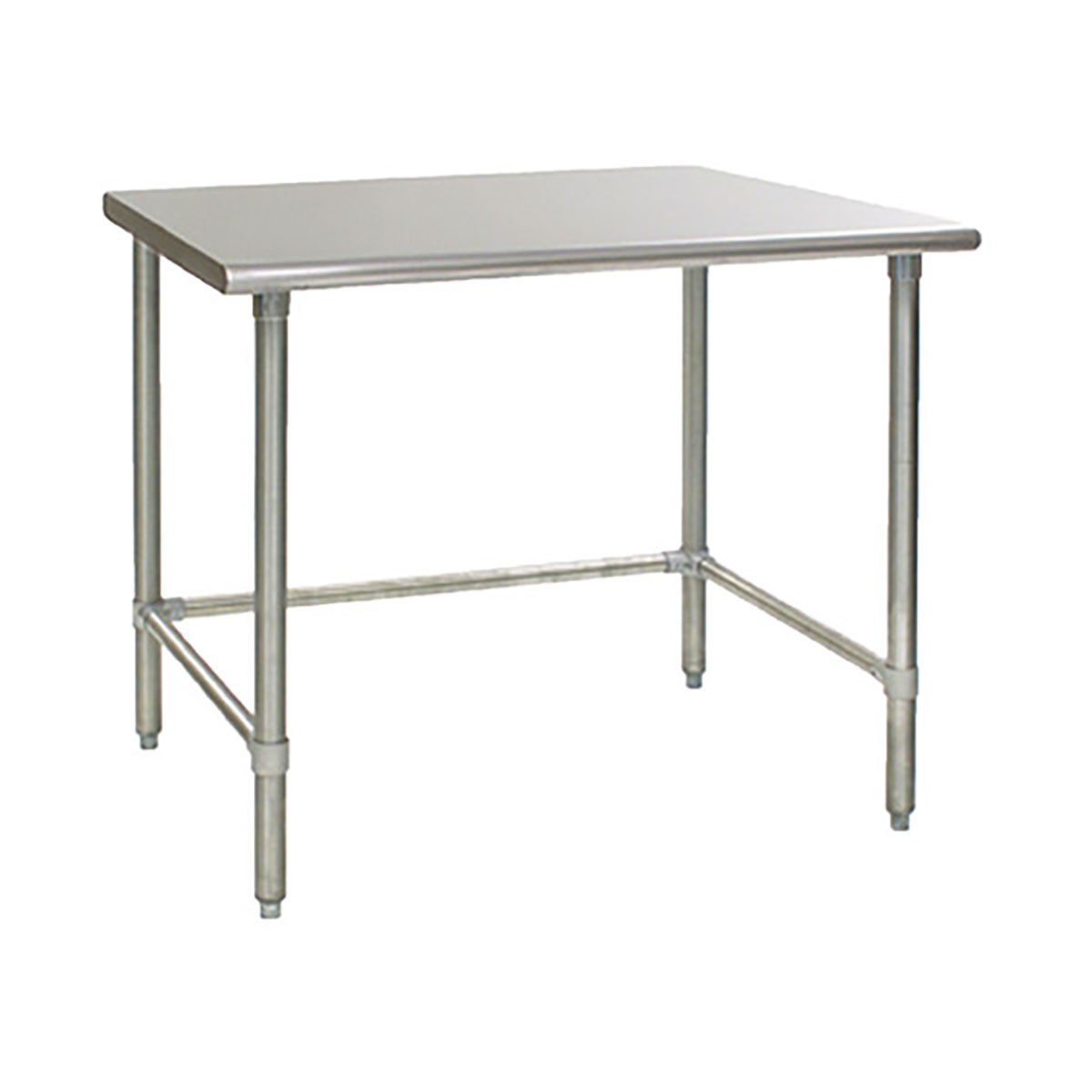 Sapphire SMTO-1430G Stainless Steel Work Table – 30" x 14", Flat Top, Open Base