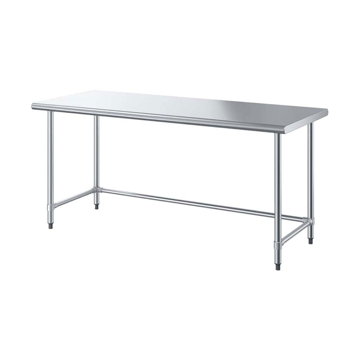 Sapphire SMTO-1824G Stainless Steel Work Table – 24" x 18", Flat Top, Open Base