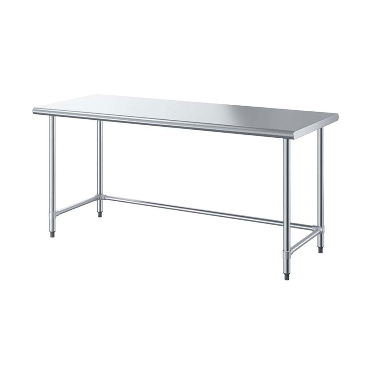 Sapphire SMTO-3024S Stainless Steel Work Table – 24" x 30", Flat Top, Open Base