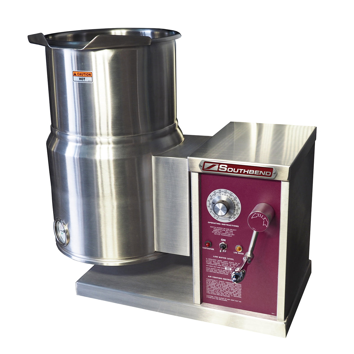 Southbend KECTC-10 Electric Steam Kettle — crank
