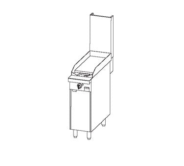 Southbend P12C-G 12-Inch Commercial Gas Range — manual control