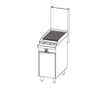 Southbend P16C-C 16-Inch Commercial Gas Range — manual control